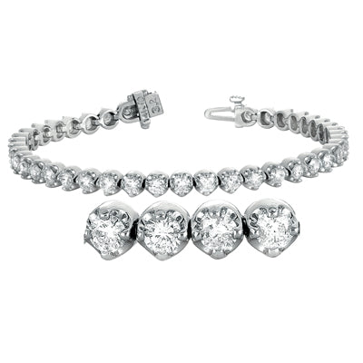 White Gold Diamond Bracelet - B4226-3WG