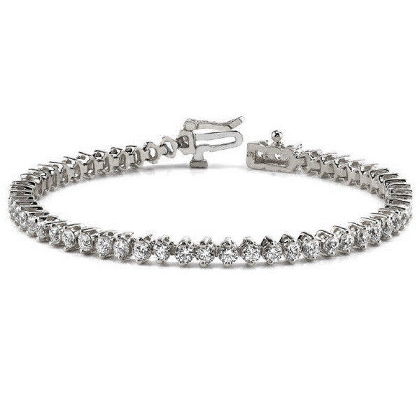 White Gold Diamond Bracelet  # B4335-4WG - Zhaveri Jewelers