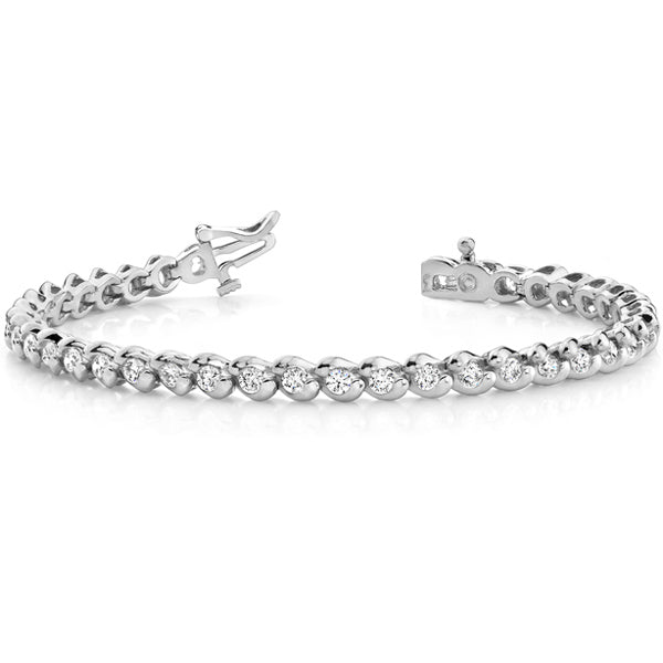 Diamond Tennis Bracelet - B4343-3WG