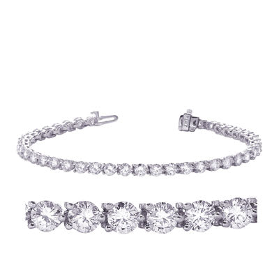 Three Prong Tennis Bracelet - B4351-9PL