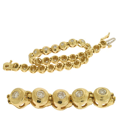 White Gold Diamond Bracelet - B4353-2.5W