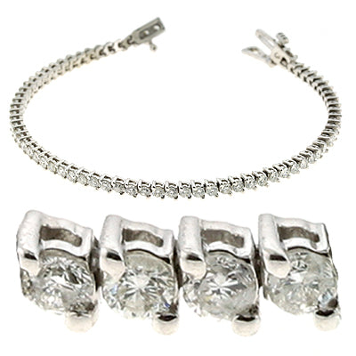 Diamond Tennis Bracelet - B4359-3WG