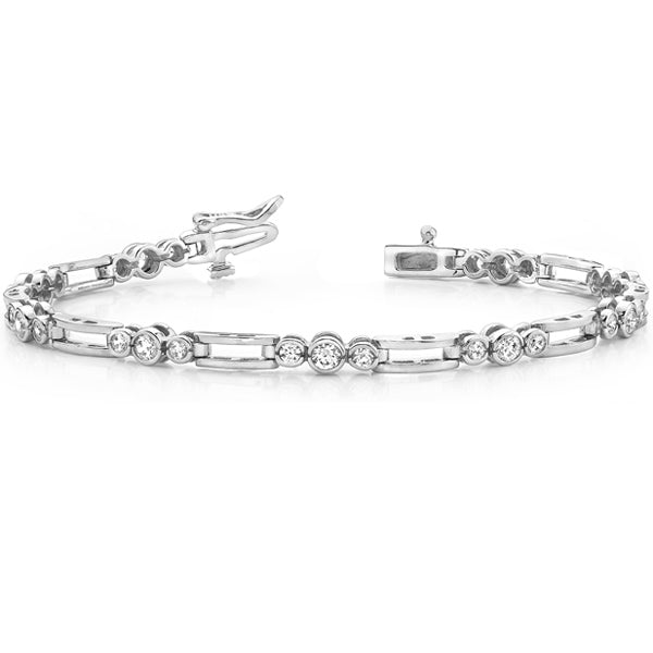 White Gold Diamond Bracelet - B4360-1.5WG