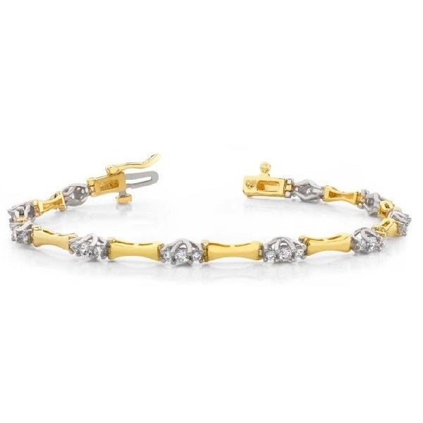 Yellow Gold Diamond Bracelet - B4368-2YW