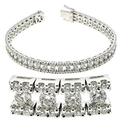 White Gold Diamond Bracelet  # B4391WG - Zhaveri Jewelers