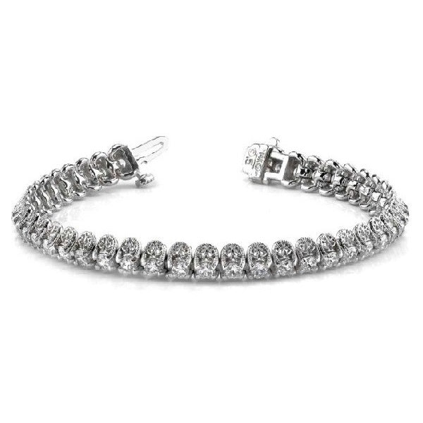 Diamond Tennis Bracelet - B4400-2WG