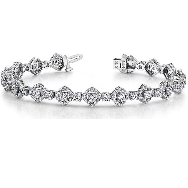 White Gold Diamond Bracelet  # B4411-2.7MWG - Zhaveri Jewelers