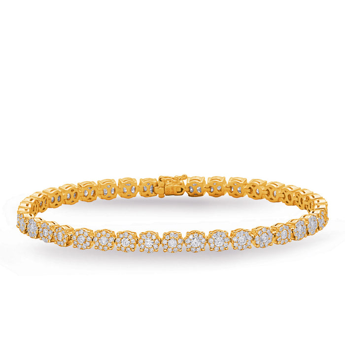 Yellow Gold Diamond Bracelet - B4416YG