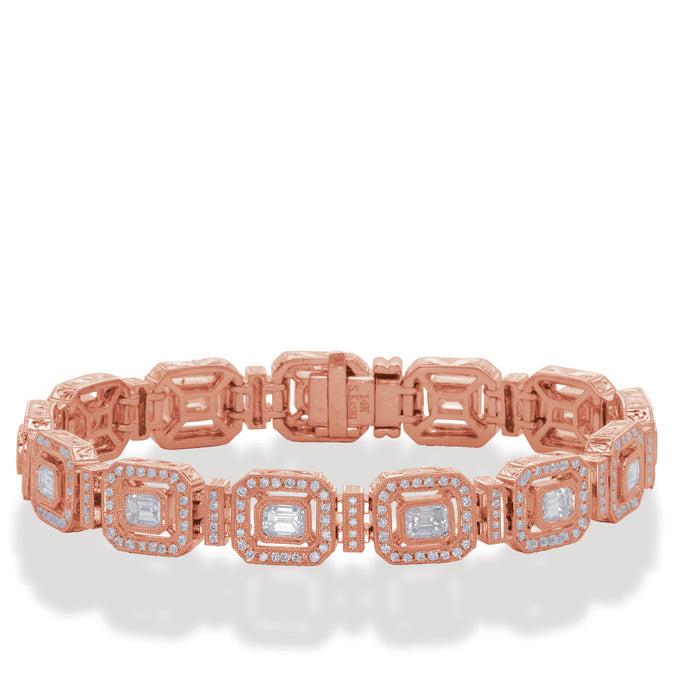 Rose Gold Diamond Bracelet - B4427RG