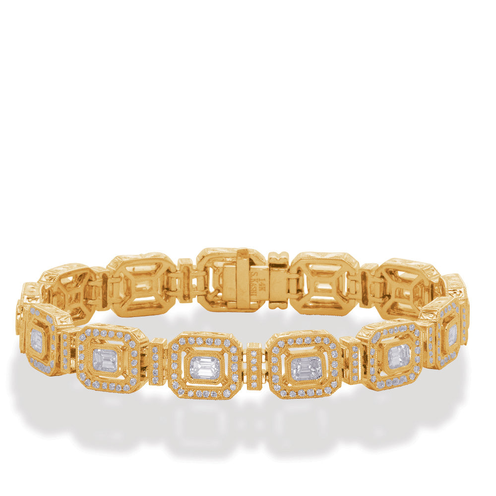 Yellow Gold Diamond Bracelet - B4427YG