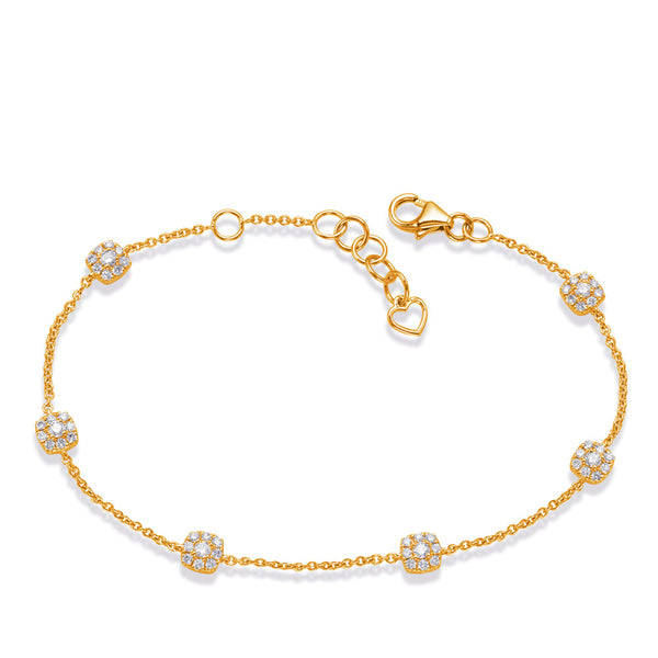 Yellow Gold Diamond Bracelet - B4464YG