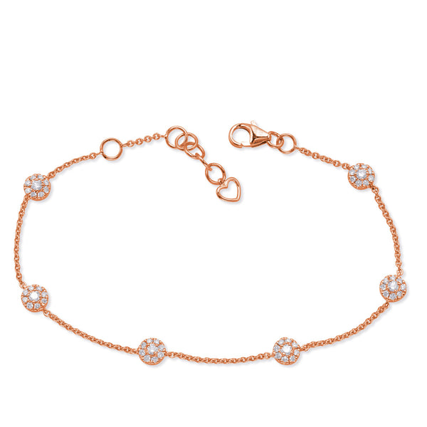 Rose Gold Diamond Bracelet - B4465RG