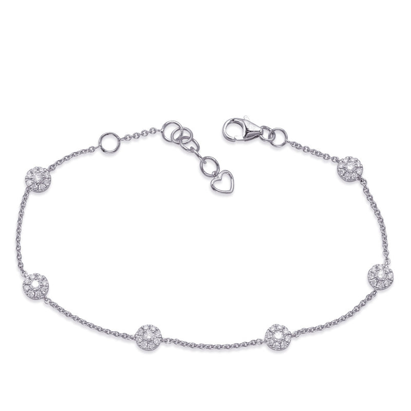 White Gold Diamond Bracelet - B4465WG