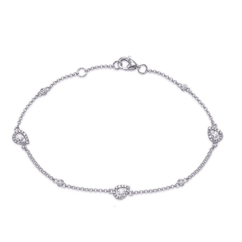 White Gold Diamond Bracelet - B4491WG