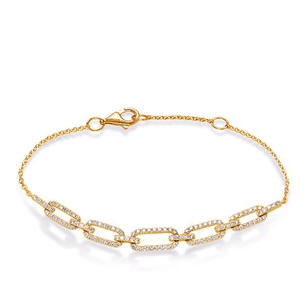 Yellow Gold Diamond Bracelet - B4497YG