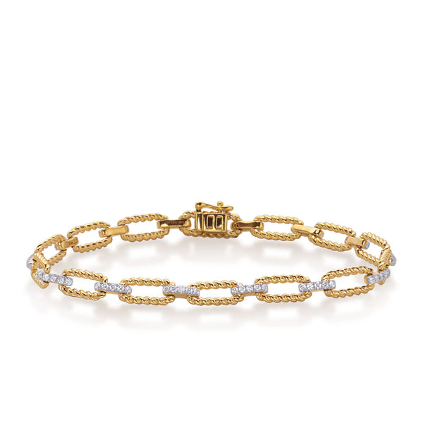 Yellow Gold Diamond Bracelet - B4501YG