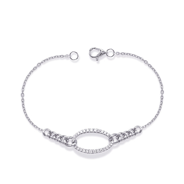 White Gold Diamond Bracelet - B4505WG