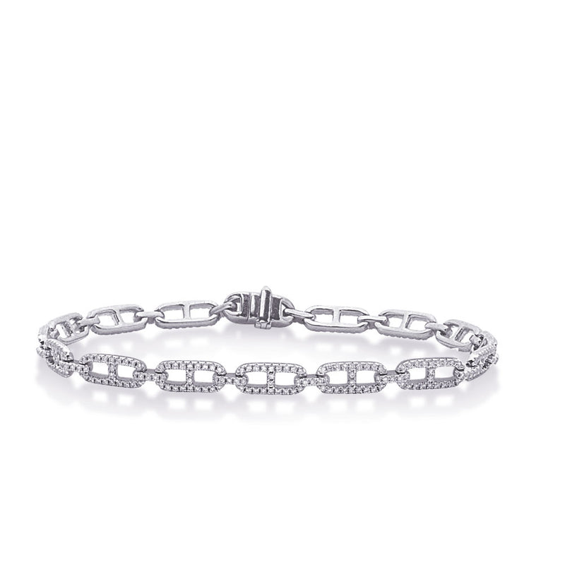 White Gold Diamond Bracelet - B4506WG