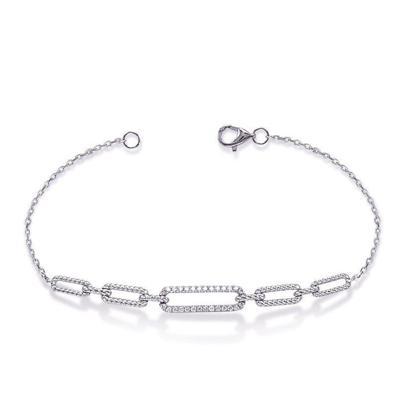 White Gold Diamond Bracelet - B4508WG