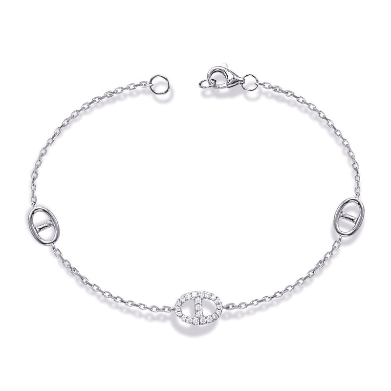 White Gold Diamond Bracelet - B4515WG