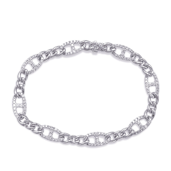 White Gold Diamond Bracelet - B4516WG
