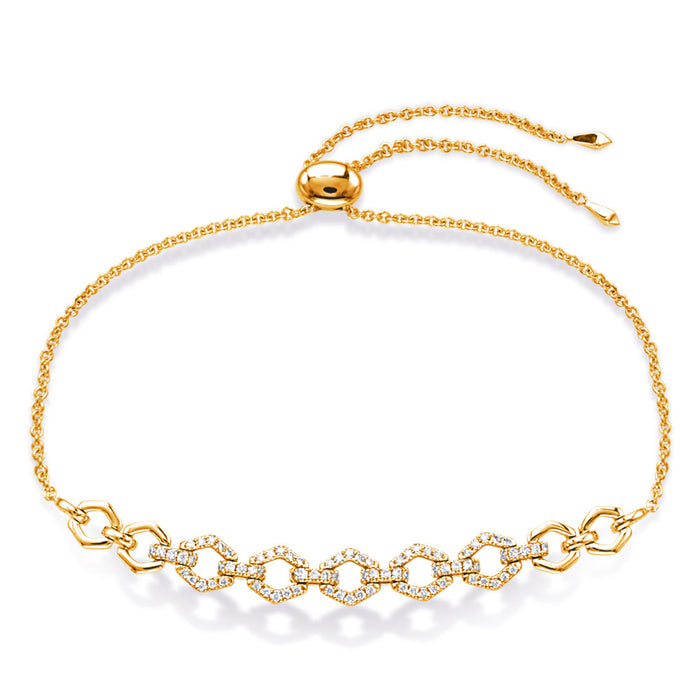 Yellow Gold Diamond Bracelet - B4518YG