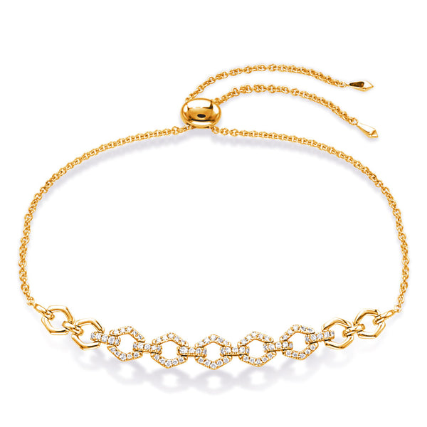 Yellow Gold Diamond Bracelet - B4518YG
