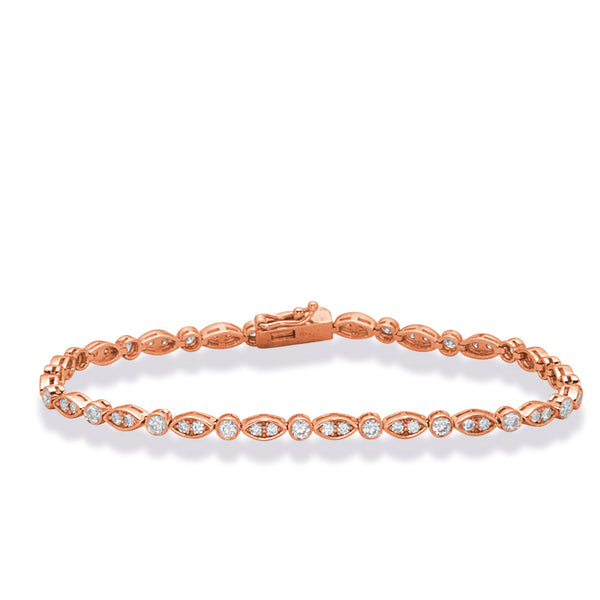 Rose gold Diamond Bracelet - B4523RG