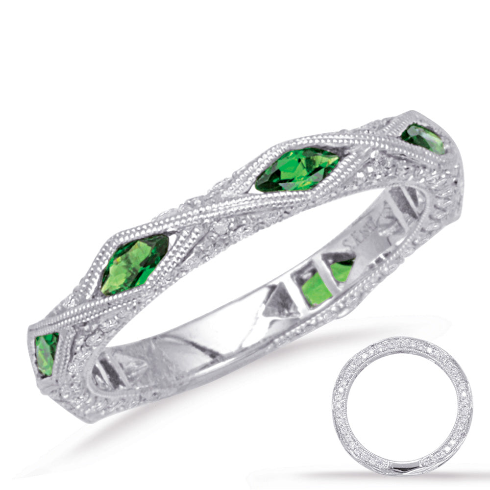 Tsavorite & Diamond Band - C4293-TSWG