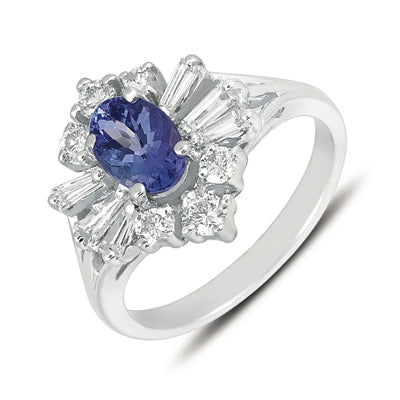 Tanzanite & Diamond Ring - C5095-TWG