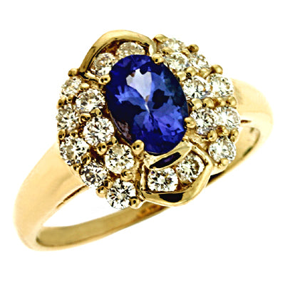 Tanzanite./diamond Ring - C5099-T