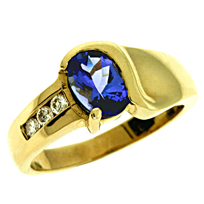 Tanzanite./diamond Ring - C5407-T