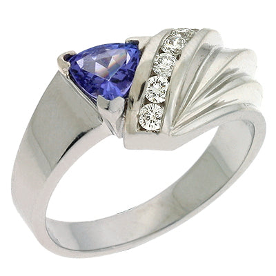 Tanzanite & Diamond Ring - C5437-TWG