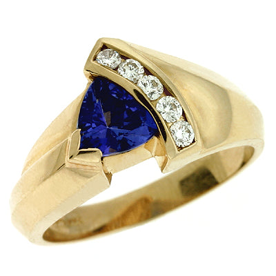 Tanzanite & Diamond Ring - C5454-T