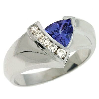 Tanzanite & Diamond Ring - C5454-TWG