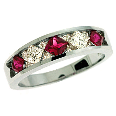 Ruby & Diamond Ring - C5597-RWG