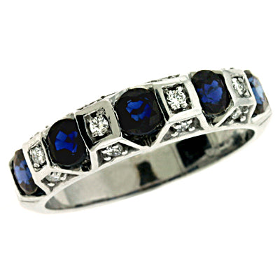 Sapphire & Diamond Ring - C5613-SWG