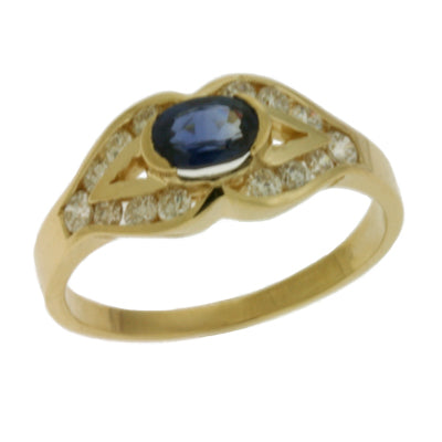 Sapphire & Diamond Ring - C5622-S