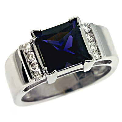 Iolite & Diamond Ring - C5640-IWG