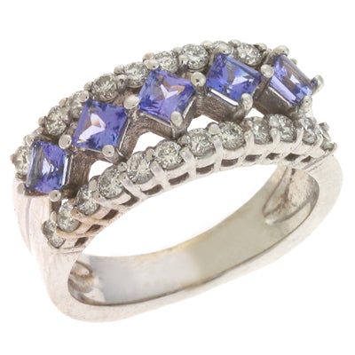 Tanzanite & Diamond Ring - C5648-TWG