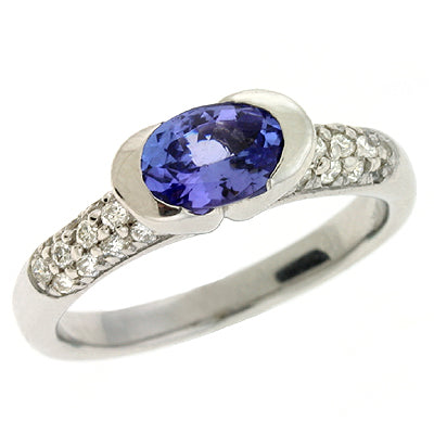 Tanzanite & Diamond Ring - C5672-TWG