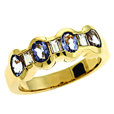Tanzanite./diamond Ring - C5677-T
