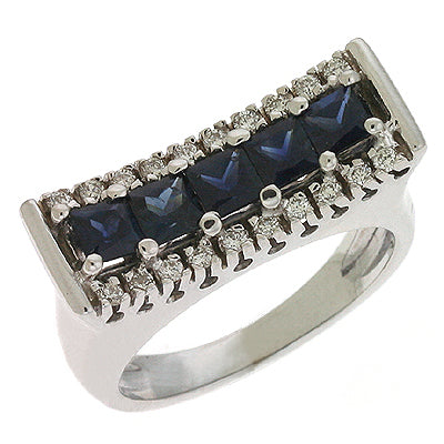 Sapphire & Diamond Ring - C5680-SWG