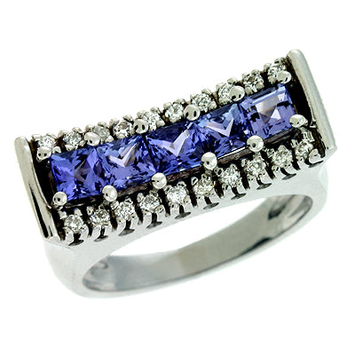 Tanzanite./diamond Ring - C5680-TWG