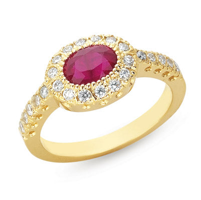 Ruby & Diamond Ring - C5700-R