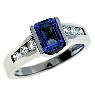 Tanzanite & Diamond Ring - C5703-TWG