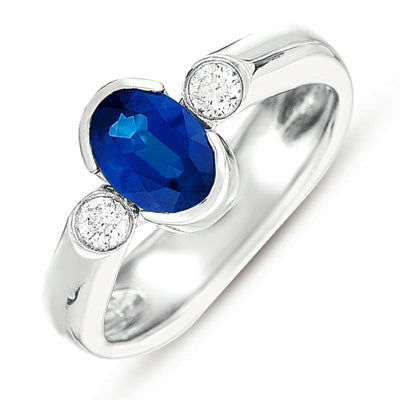 Sapphire & Diamond Ring - C5704-SWG