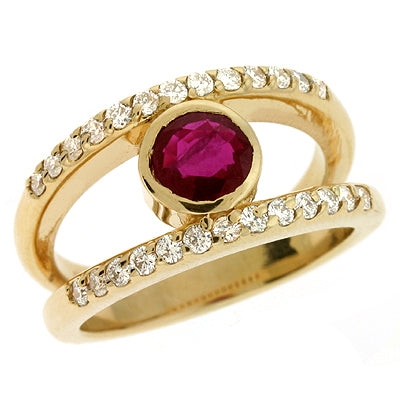 Ruby & Diamond Ring - C5711-R