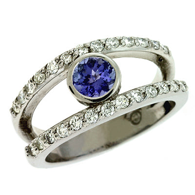 Tanzanite & Diamond Ring - C5711-TWG