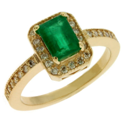 Emerald & Diamond Ring - C5712-E